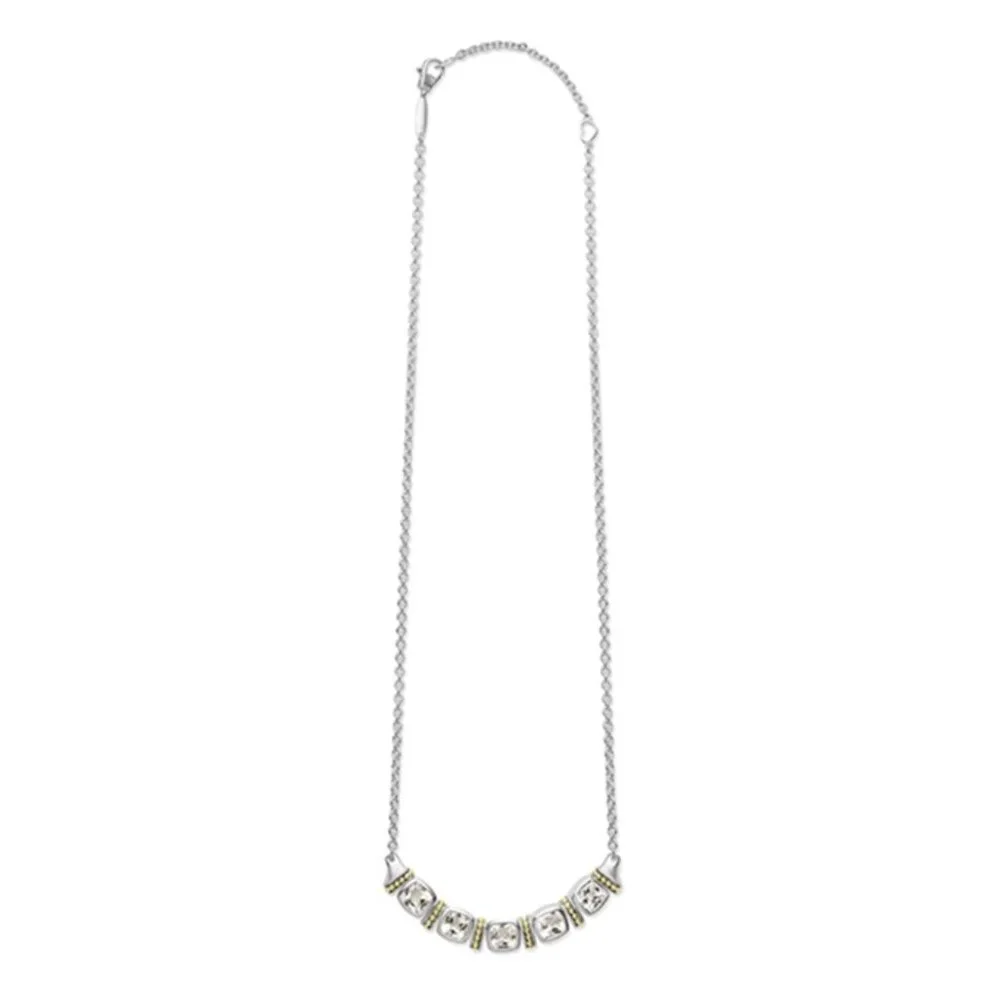 Lagos Rittenhouse Five Station White Topaz Necklace - Picture 4 of 16